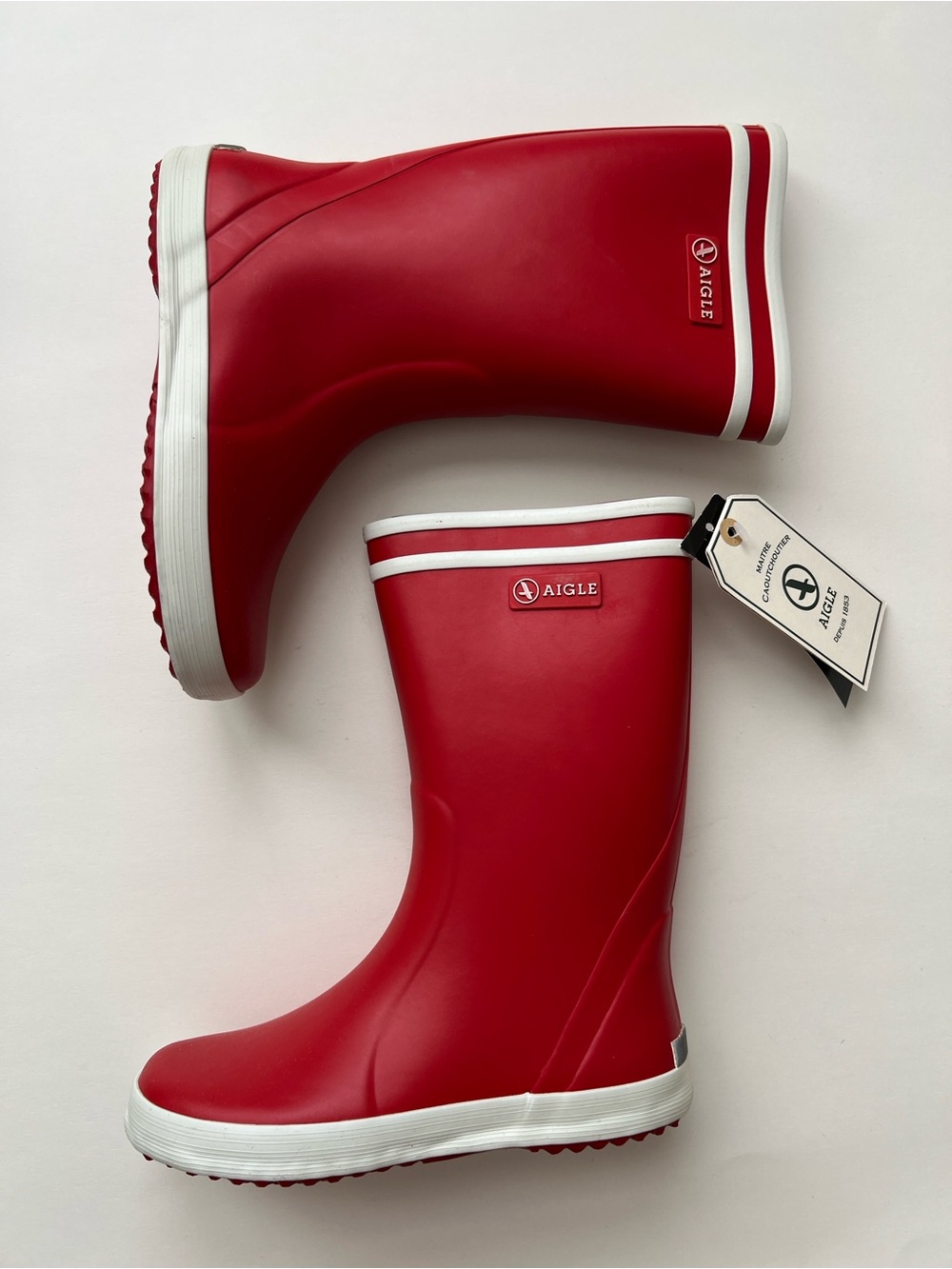Kids Aigle Lolly Pop Boots in Rouge / Size EU 33